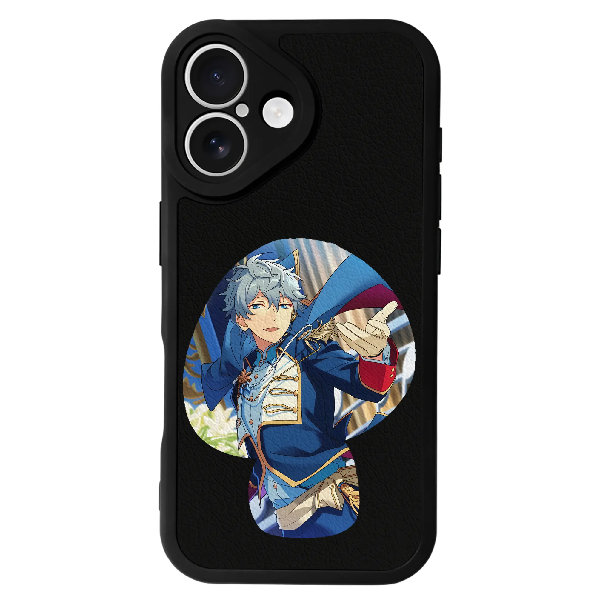 あんさん ぶる グッズ Knights 瀬名泉 - IPhone 16シリーズ対応 ・ シリコンスマホケース ・ レザー調 ・ 高精度フィット ・ 耐衝撃 ・ ワイヤレス充電対応 ・ 精密カット